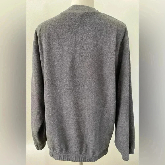 90s Vintage Iowa Hawkeyes Pullover Mock Neck | Gray | Embroidered Logo | XL - Picture 7 of 9